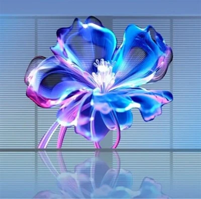 شاشة عرض LED شفافة على الحائط